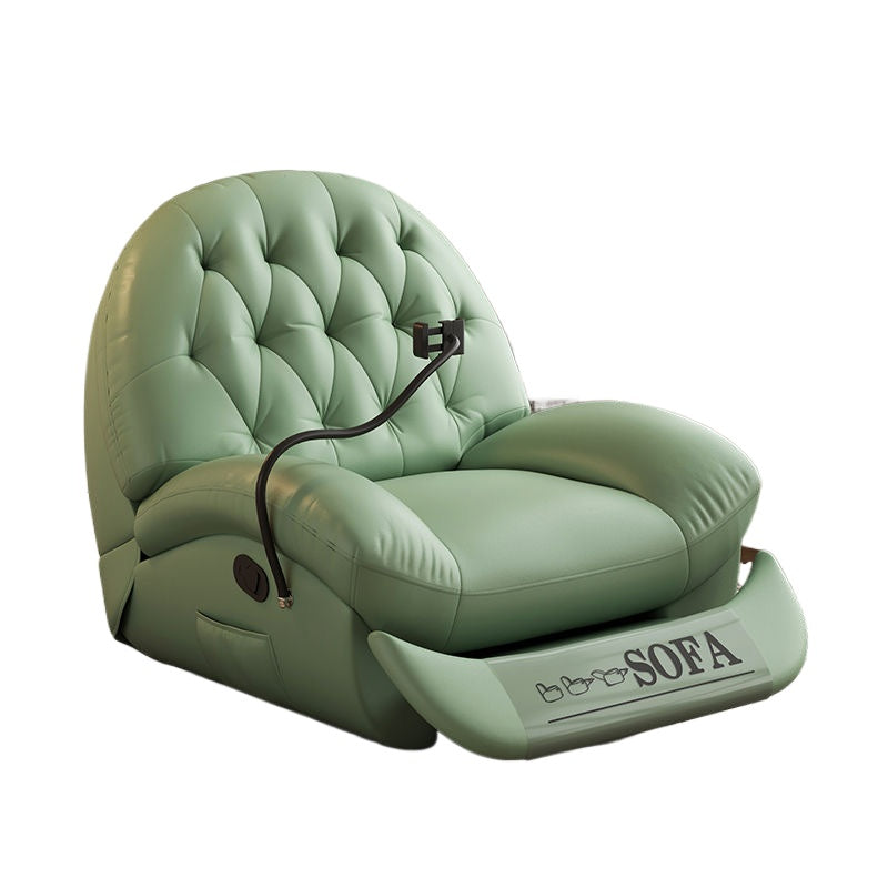 Electric Swivel Recliner with Latex Cushion for Living Room, Luxury Space-Capsule Style
