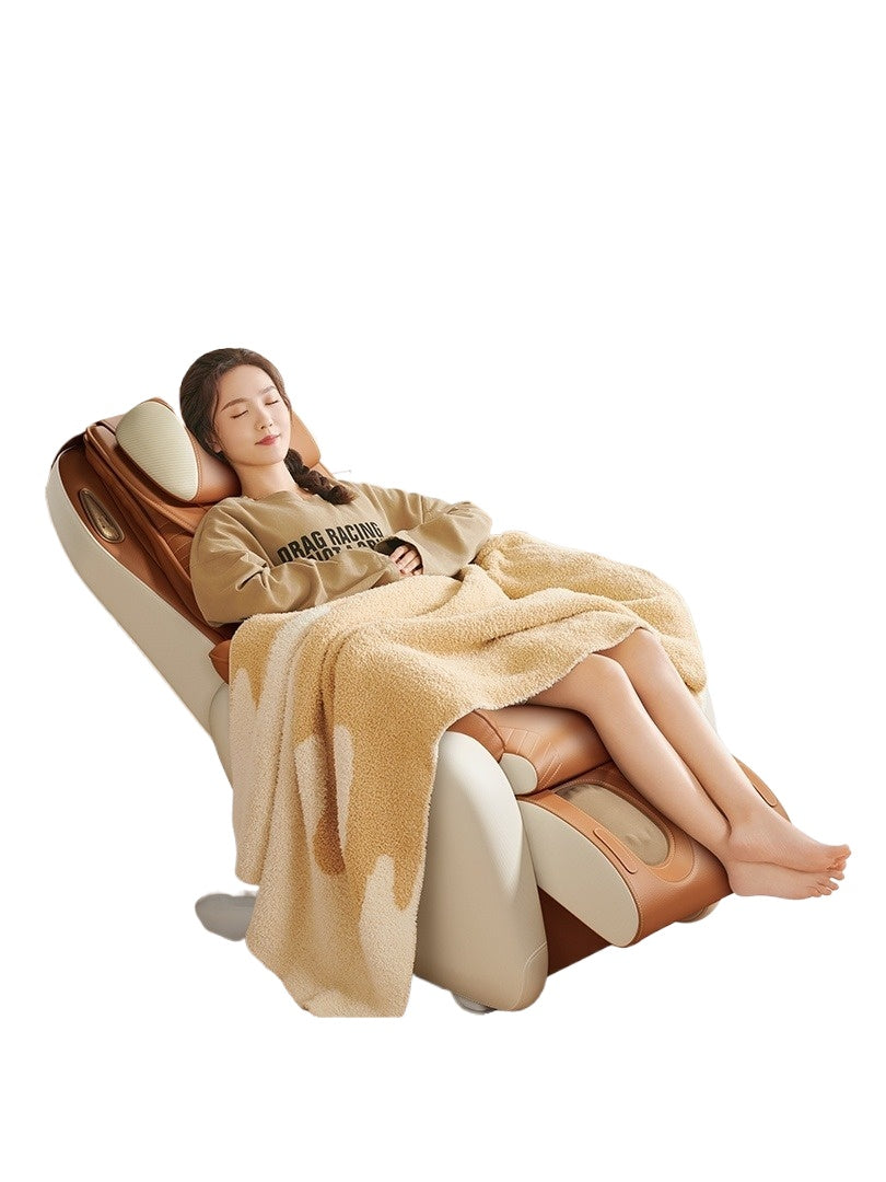 Smart Recliner Massage Chair with Full-Body Track, Foot Scraping, Leg Massage, Zero Gravity & Bluetooth