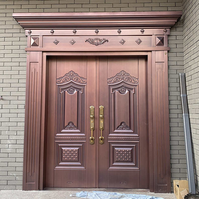 Zinc Alloy Double Swing Gate – Villa Entrance Door for Rural Homes and Courtyards