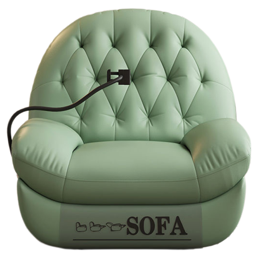Electric Swivel Recliner with Latex Cushion for Living Room, Luxury Space-Capsule Style