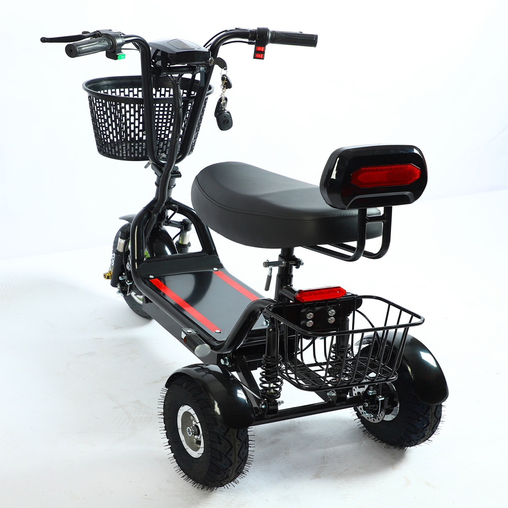 48V 12-Inch Electric Tricycle – Foldable 48V Lightweight Mini Scooter for Adults with Long-Range Lithium Battery