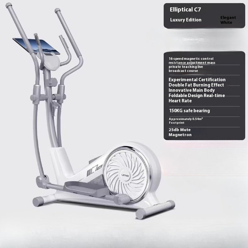 Compact Elliptical Trainer for Home & Commercial Cardio with Climbing, Stepping & Walking Modes