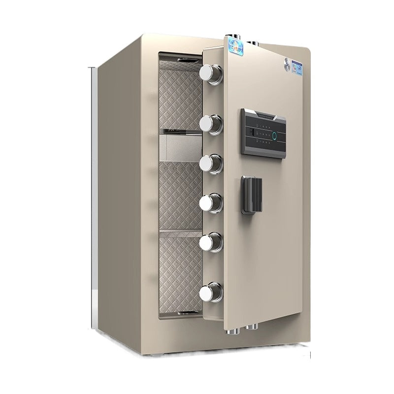Smart Home & Office Safe - Fingerprint & Code Lock, Full Steel Security Box for Valuables