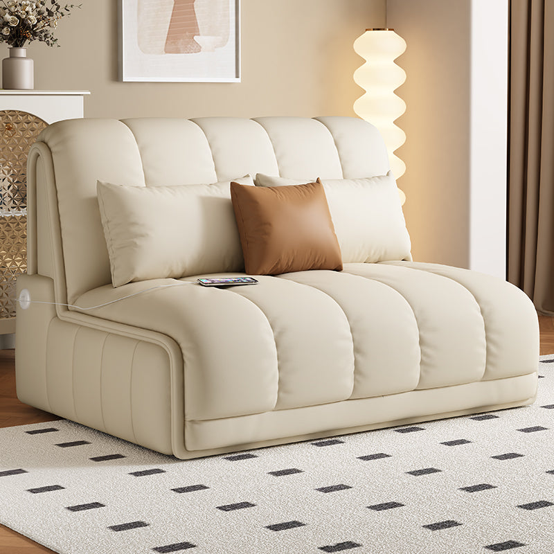 Elegant Foldable Electric Sofa Bed with Remote Control for Small Apartments - New