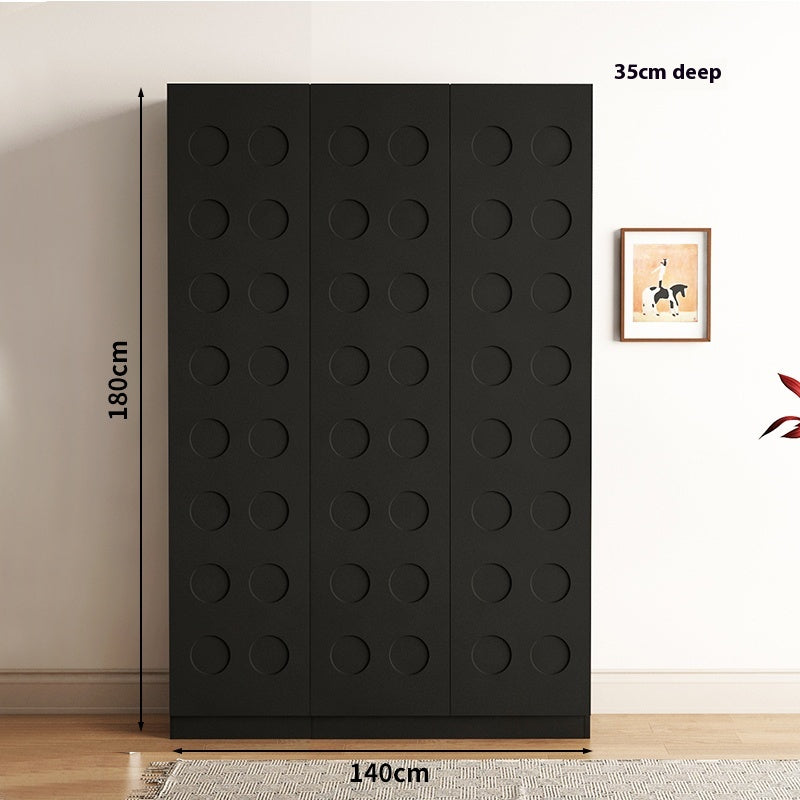 White Solid Wood Entryway Shoe Cabinet – Vintage Large-Capacity Storage Unit for Home Entrance