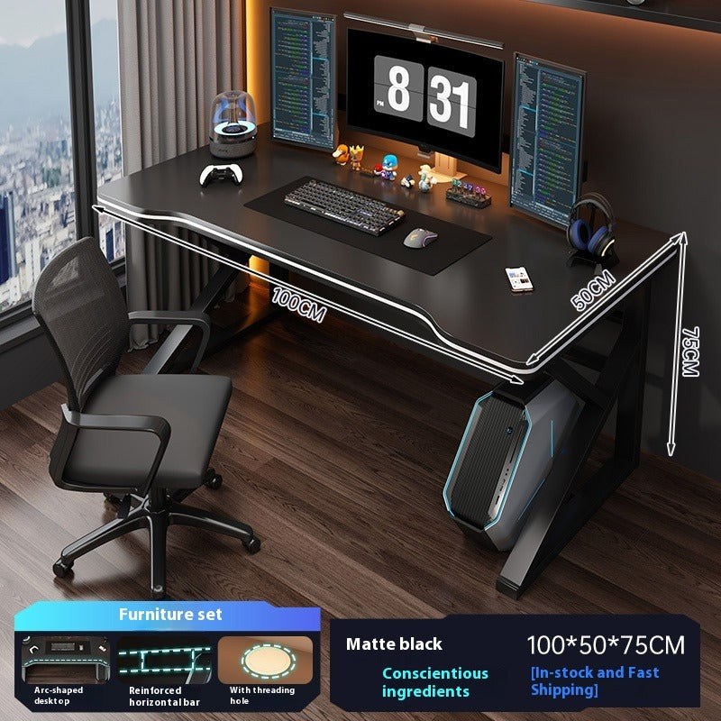 Computer Desk with Chair Set – Home Office, Gaming, or Study Table for Bedroom or Students