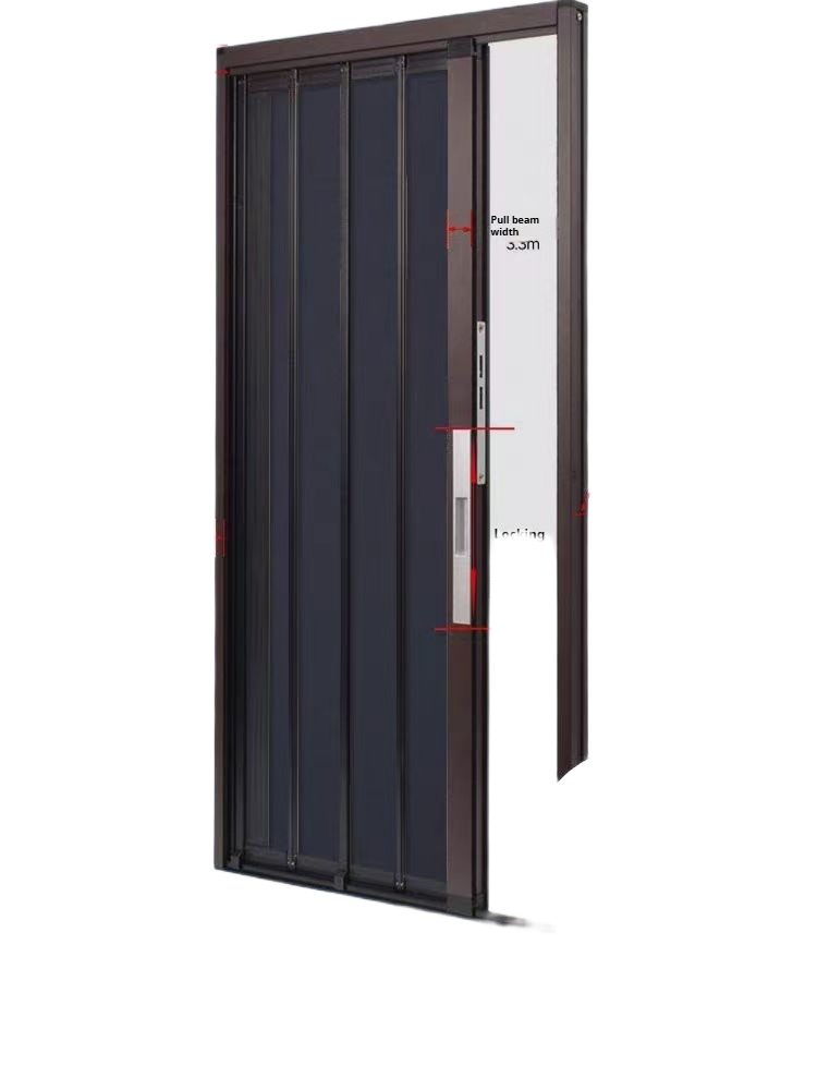 Aluminum Folding Sliding Door – Invisible Fireproof Partition for Kitchens, Bathrooms & Gas Inspection Areas