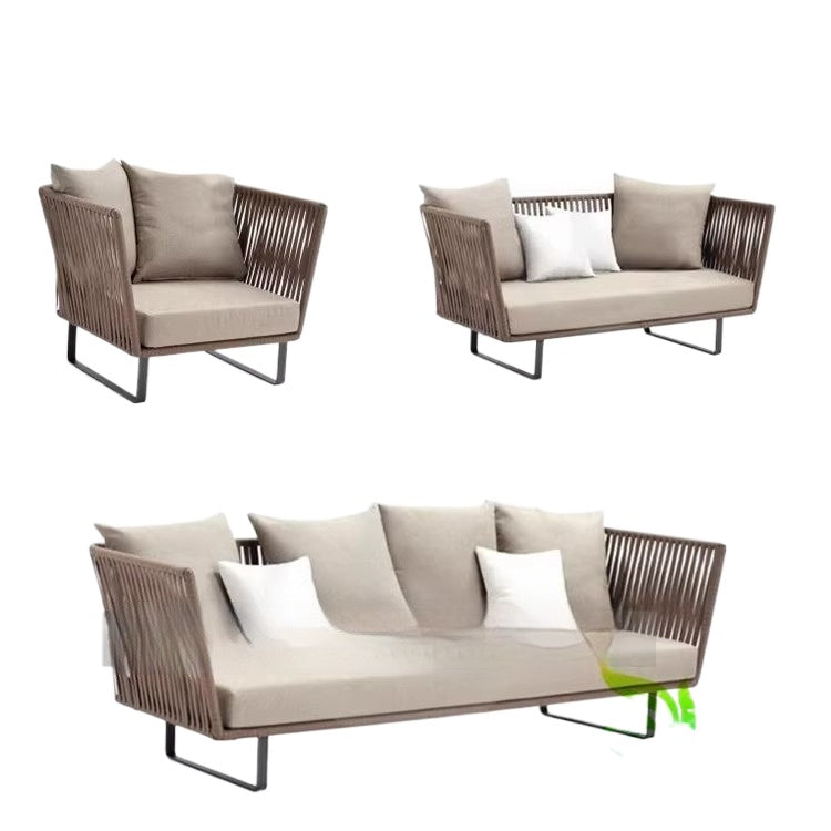 3-Seater Outdoor Rattan Sofa Set for Patio, Garden & Balcony