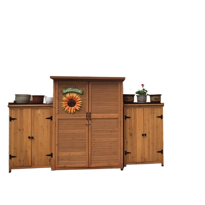 Outdoor Storage Cabinet – Weatherproof Garden Utility Shed for Balcony, Tools & Supplies