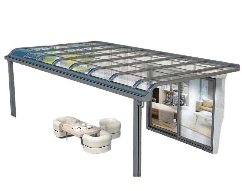 Aluminum Outdoor Awning for Terrace, Eaves, Carport & Garden with Rain and Sun Protection