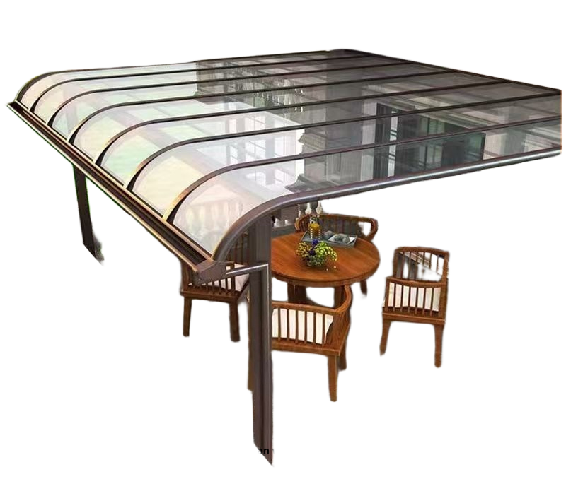 Aluminum Outdoor Awning for Terrace, Eaves, Carport & Garden with Rain and Sun Protection