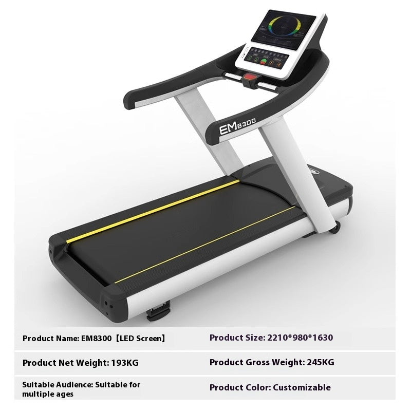 Commercial Smart Treadmill with Shock Absorption & Low Noise for Gym and Home Use