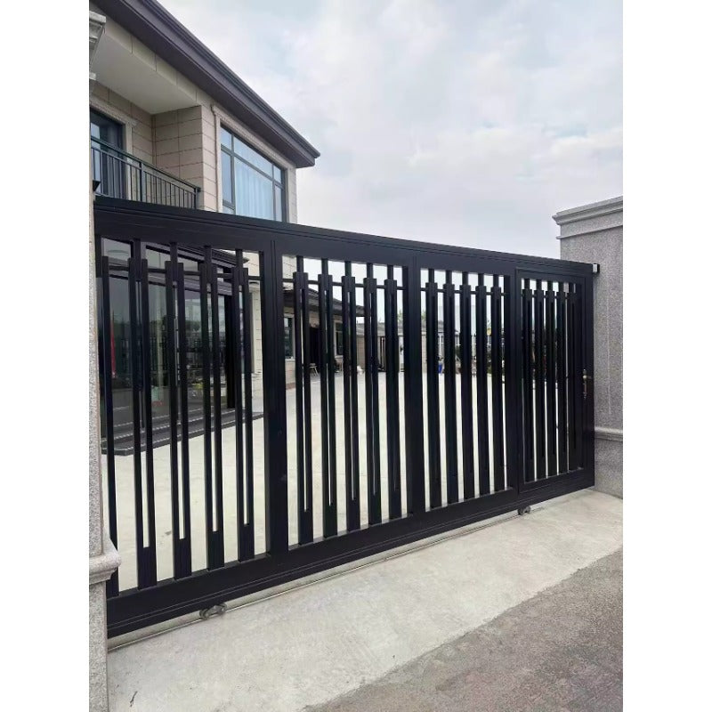Aluminum Courtyard Gate – Double Swing or Sliding Electric Villa Entrance Gate for Garden & Private Homes