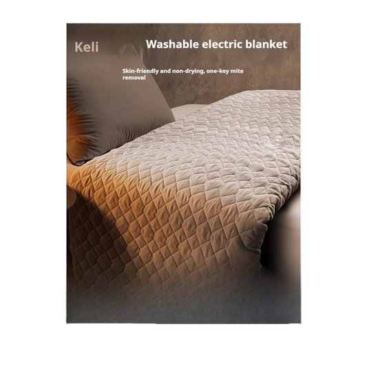 Dual-Control Electric Blanket for Single or Double Bed with Adjustable Temperature & Fast Heating