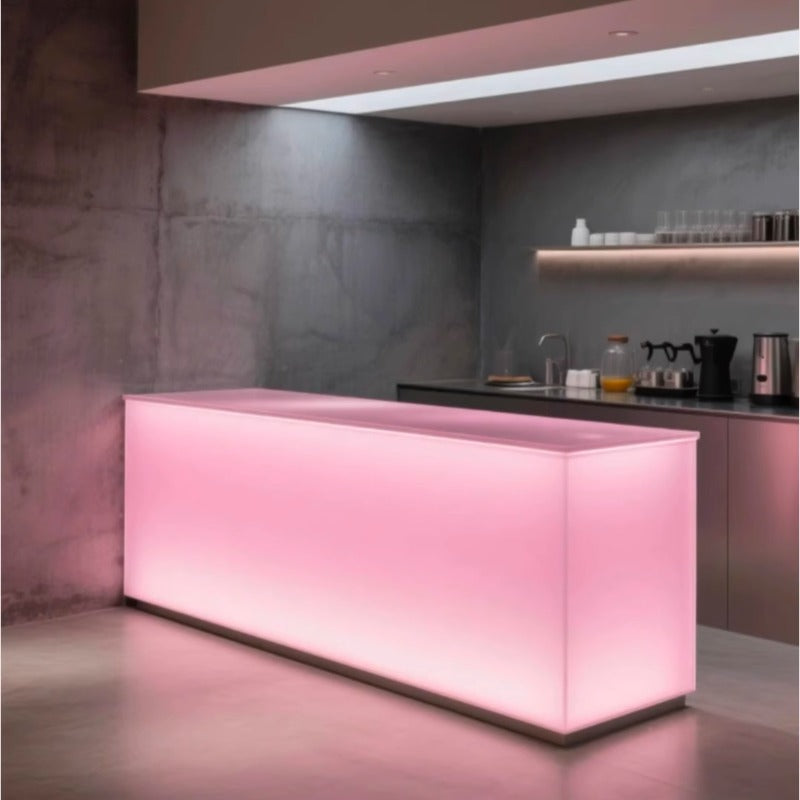 Custom Acrylic LED Bar Counter – Lighted Reception & Checkout Desk for Shops, Cafés & Offices (Contact Before Order)