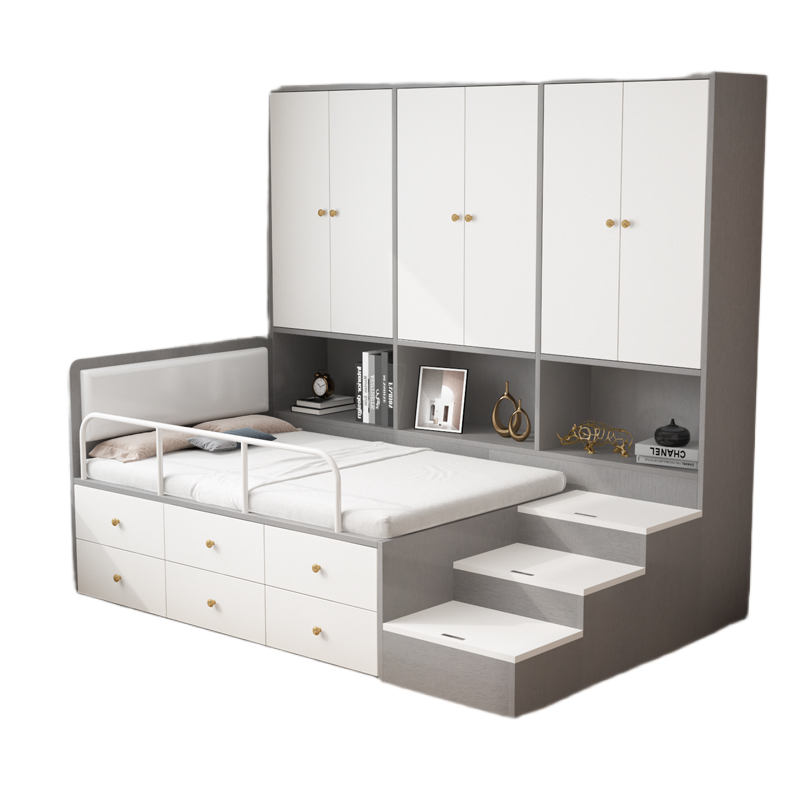 Tatami Kids' Bed with Integrated Wardrobe and Storage Cabinet - New, Multiple Sizes Available