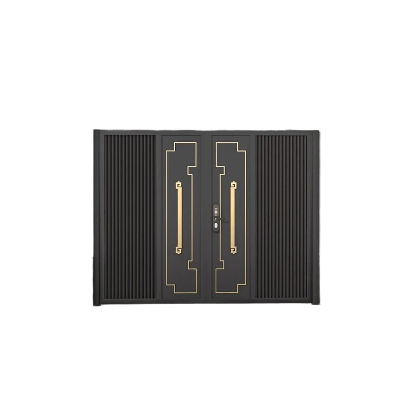Aluminum Courtyard Gate – Double Swing or Sliding Entry for Villa & Rural Homes with Garden Access
