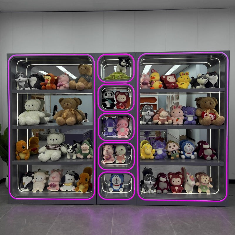Custom Toy Display Cabinet with LED – Collectibles Showcase for Game Stores, Anime Shops & Prize Redemption