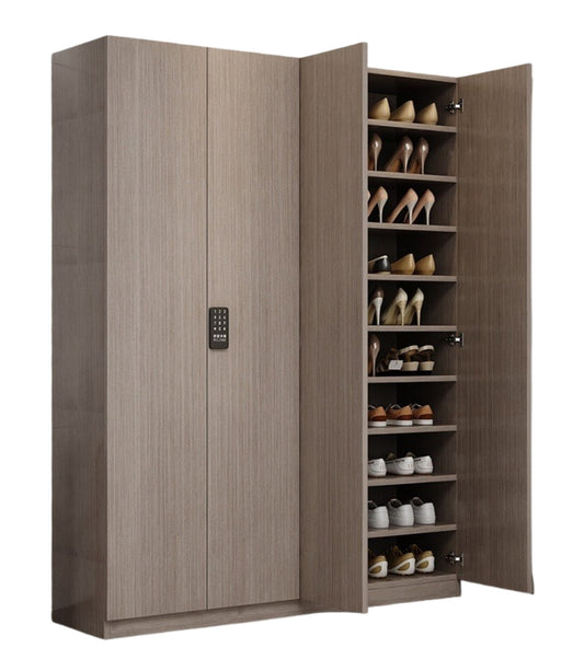 Password-Locked Shoe Cabinet – Anti-Theft Entryway Storage for Hallway, Outdoor Corridor & Home Entrance
