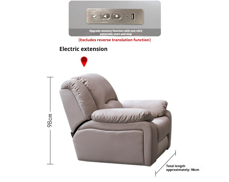 Top-Grade Full Leather Zero-Wall Space Capsule Recliner for Luxury Home Theater