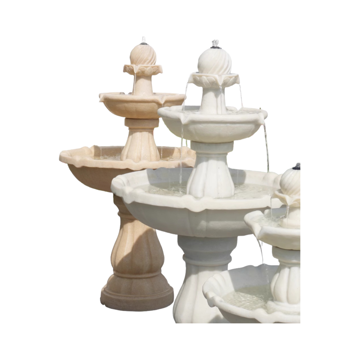 Solar-Powered European Fountain for Garden Landscape, Courtyard Decor & Villa Wishing Pool