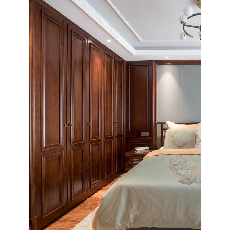 Solid Wood Interior Door – Rubberwood, Red Walnut, Boxwood, Red Oak & Cherry Wood Options for Bedroom