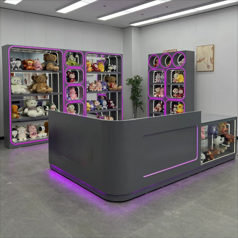 Custom Toy Display Cabinet with LED – Collectibles Showcase for Game Stores, Anime Shops & Prize Redemption
