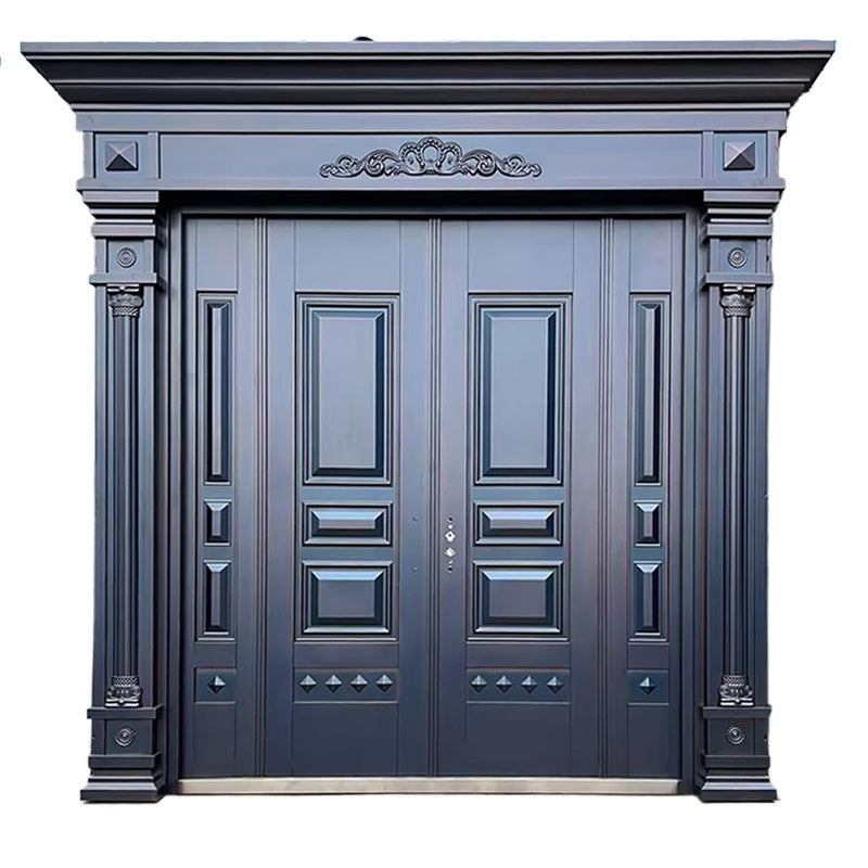 Zinc Alloy Double Swing Gate – Villa Entrance Door for Rural Homes and Courtyards