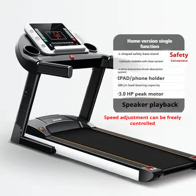 Smart Foldable Electric Treadmill for Home Use with Silent Motor & Walking Mode