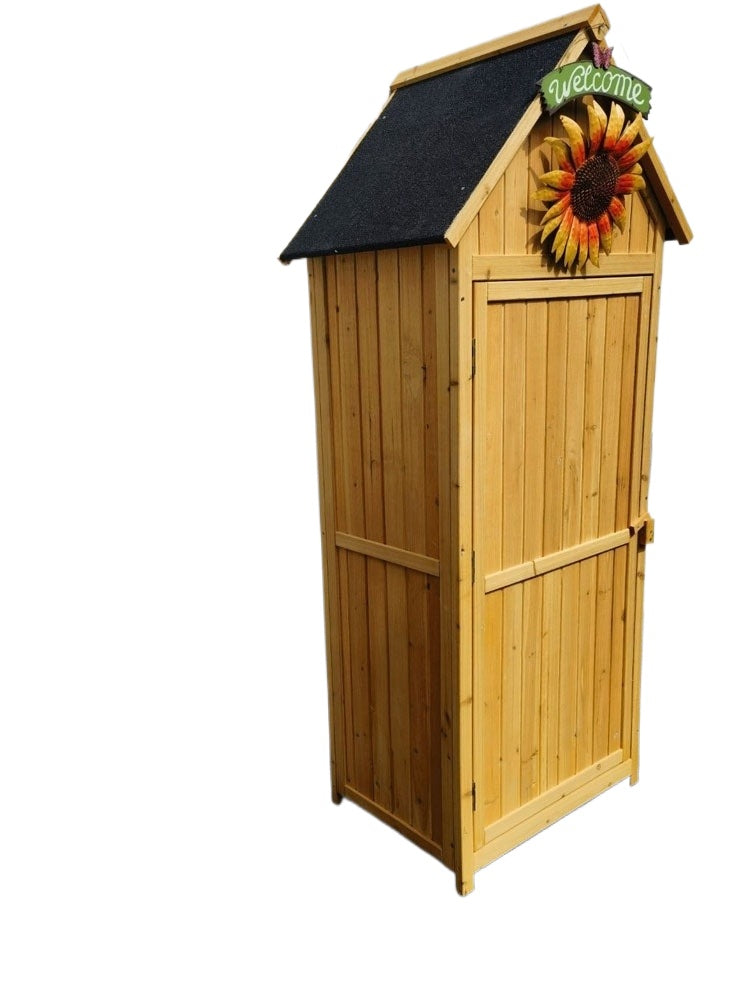Outdoor Storage Cabinet – Weatherproof Garden Utility Shed for Balcony, Tools & Supplies