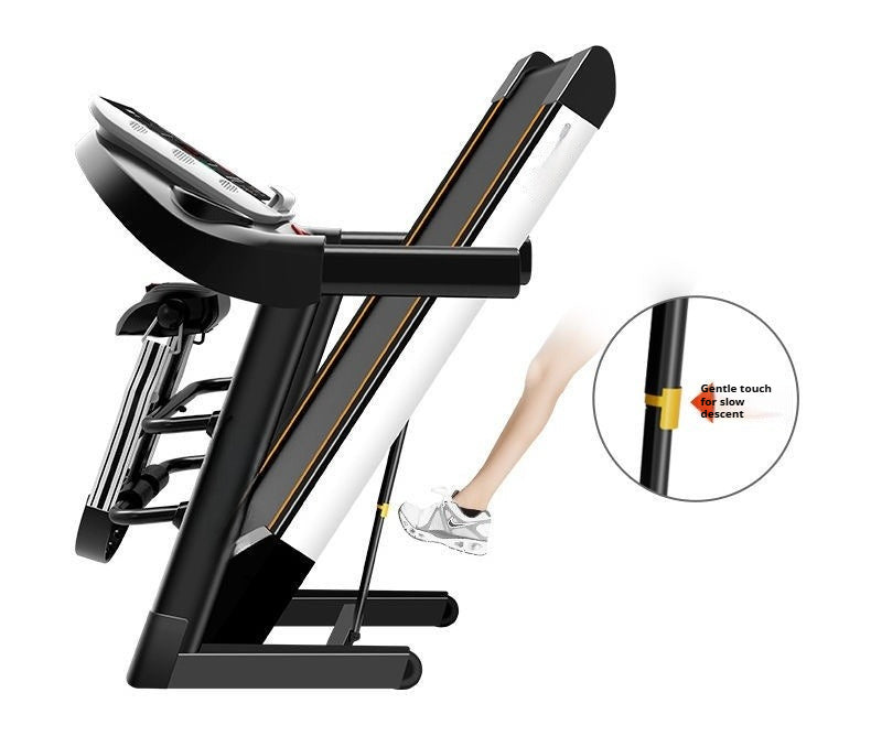 Smart Foldable Electric Treadmill for Home Use with Silent Motor & Walking Mode