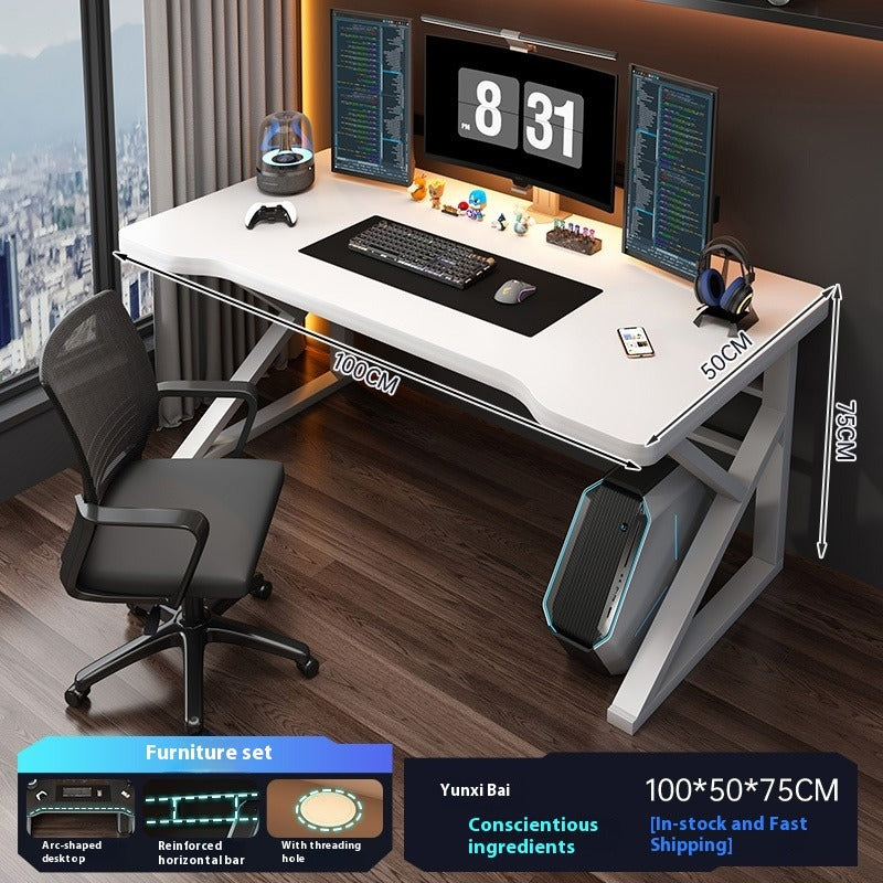 Computer Desk with Chair Set – Home Office, Gaming, or Study Table for Bedroom or Students