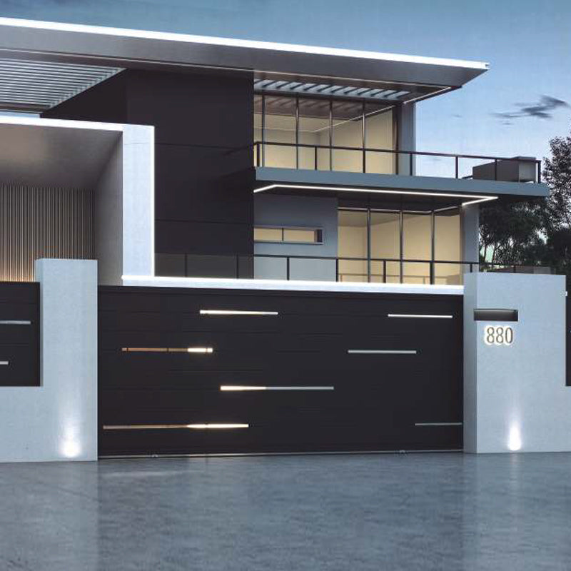 Smart Sliding Aluminum Gate – High-End Villa Courtyard Entry Door
