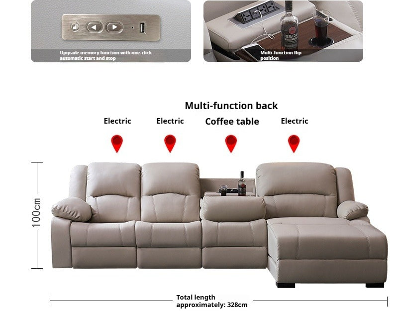 Top-Grade Full Leather Zero-Wall Space Capsule Recliner for Luxury Home Theater