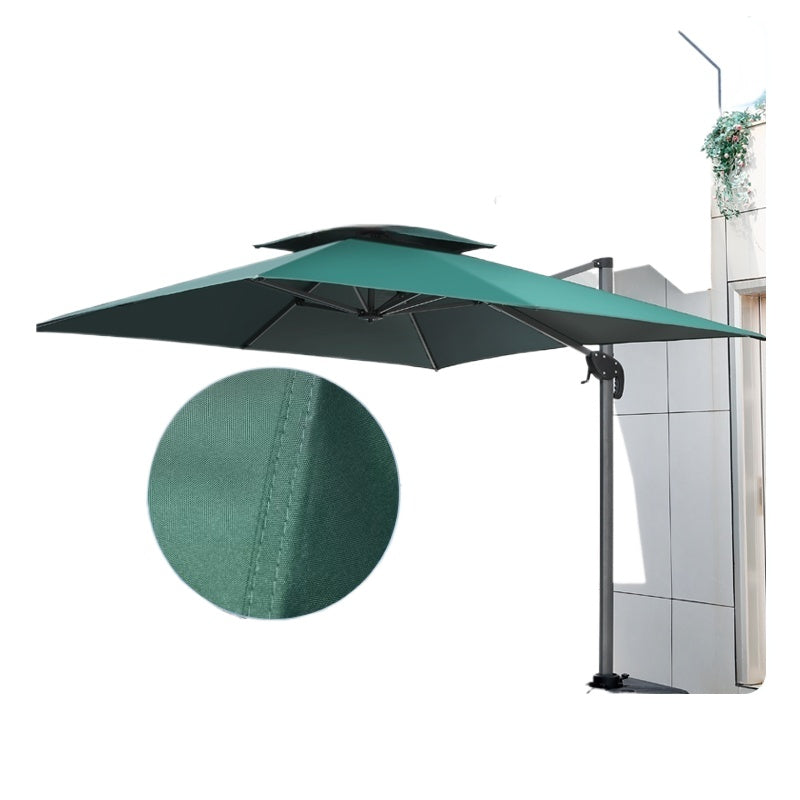 Commercial Garden & Market Parasol, Solar‑LED Light, Roman Style for Villa, Café, Balcony, Terrace