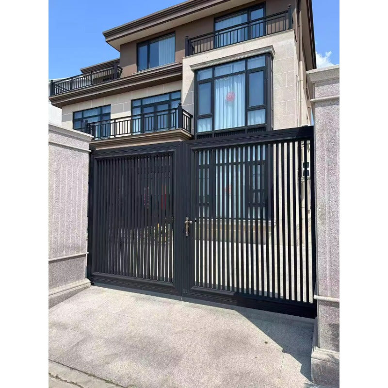 Aluminum Courtyard Gate – Double Swing or Sliding Electric Villa Entrance Gate for Garden & Private Homes