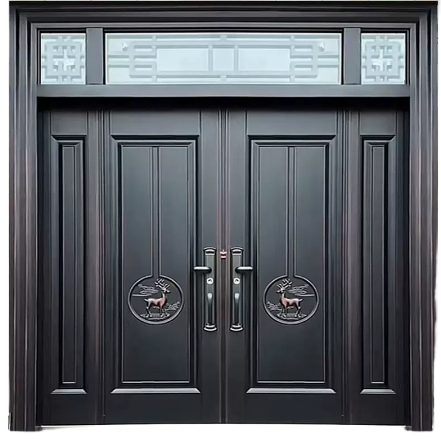 Zinc Alloy Villa Gate – Double Swing Entry Door for Rural Courtyard & Home Security