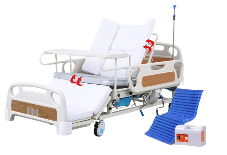 Garton High-Quality Multi-Care Bed with Full-Curved High Guardrail and Anti-Sliding Features