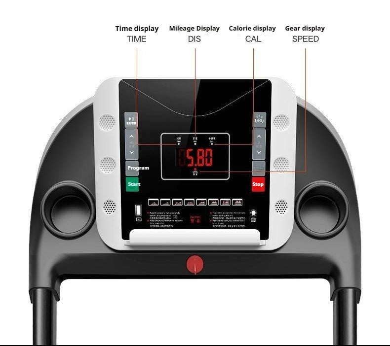 Smart Foldable Electric Treadmill for Home Use with Silent Motor & Walking Mode