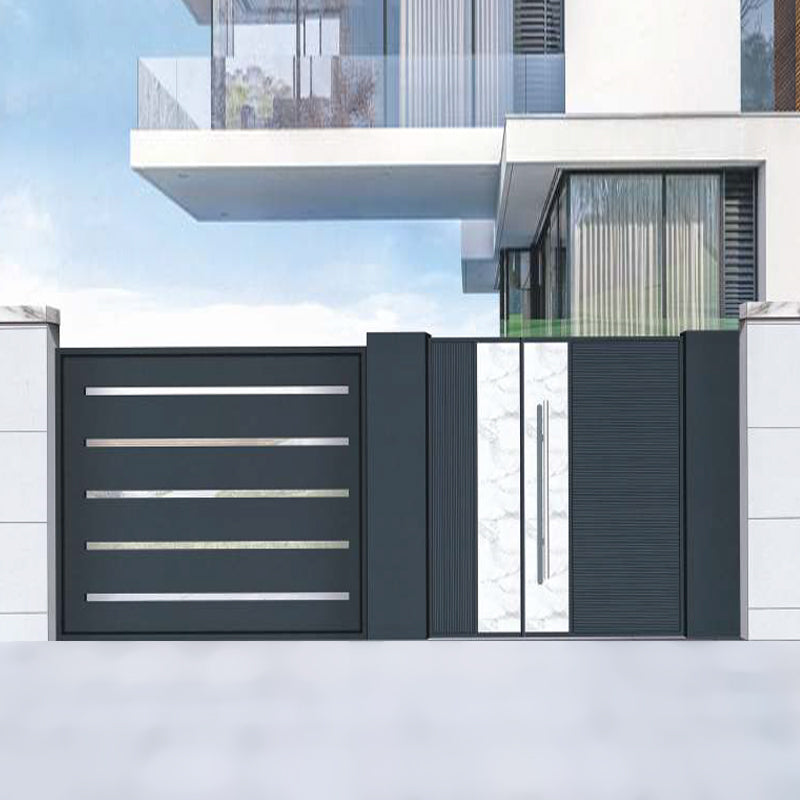 Smart Sliding Aluminum Gate – High-End Villa Courtyard Entry Door