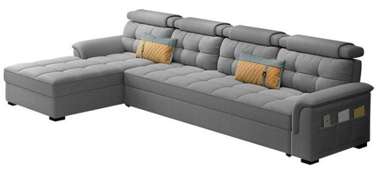 Elegant Multi-Functional Foldable Sofa Bed with Storage, Queen Size, 2.6m, Natural Latex, New