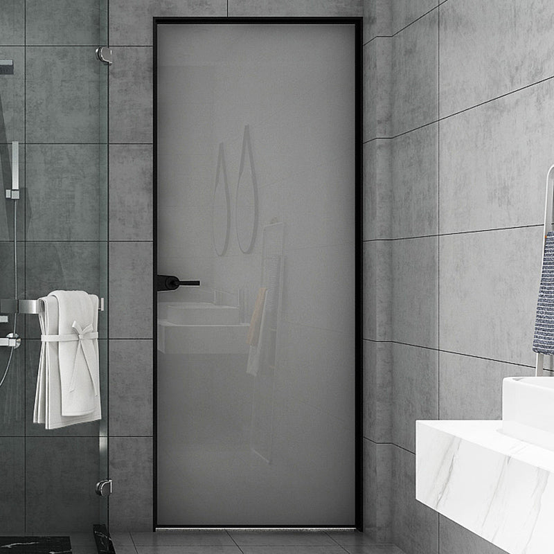 Aluminum Interior Door – Fluted Glass Swing Door for Bathroom & Kitchen
