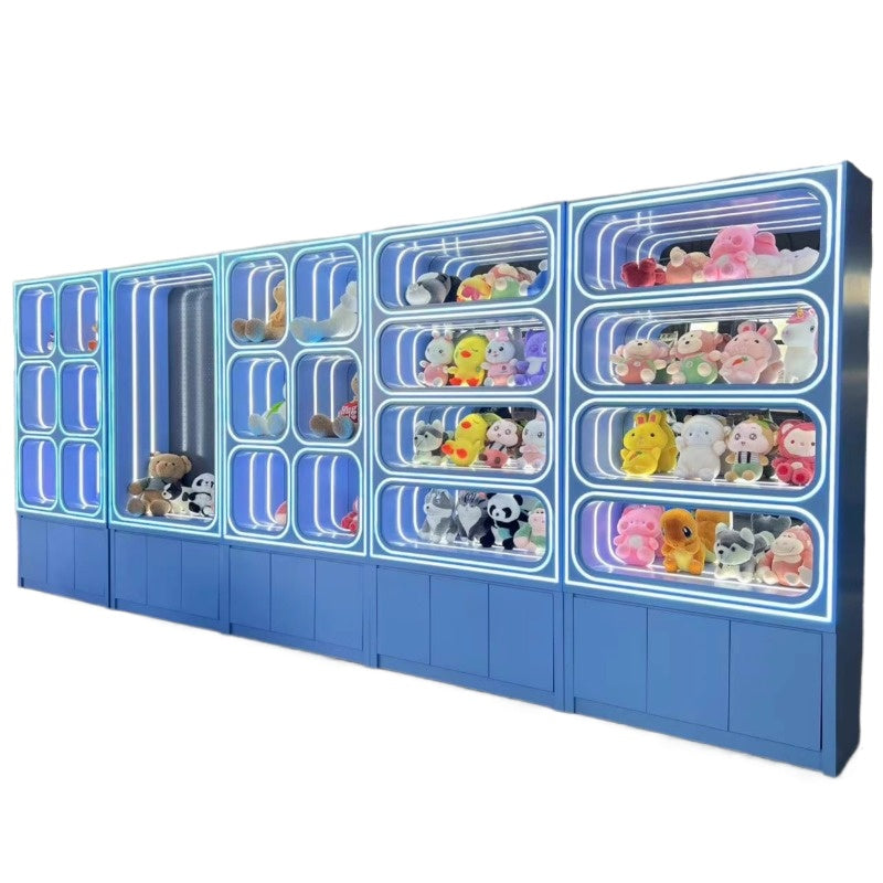 Custom Toy Display Cabinet with LED – Collectibles Showcase for Game Stores, Anime Shops & Prize Redemption