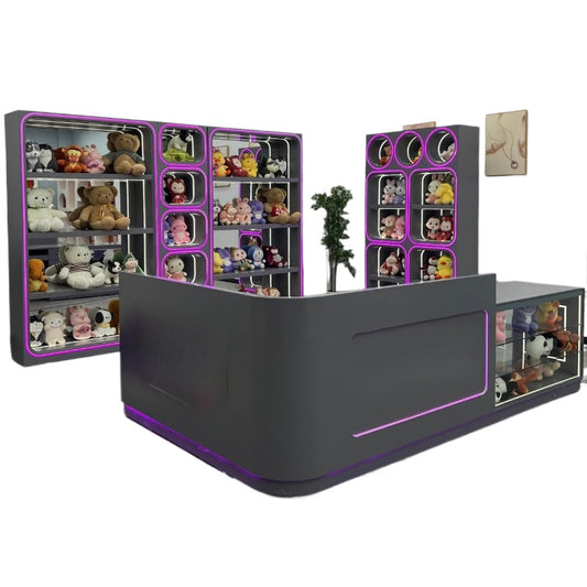 Custom Toy Display Cabinet with LED – Collectibles Showcase for Game Stores, Anime Shops & Prize Redemption