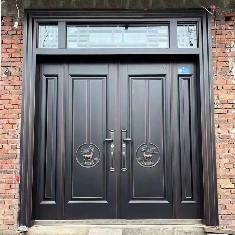 Zinc Alloy Double Swing Gate – Villa Entrance Door for Rural Homes and Courtyards