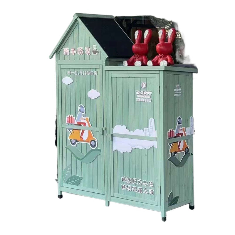Outdoor Storage Cabinet – Weatherproof Garden Utility Shed for Balcony, Tools & Supplies