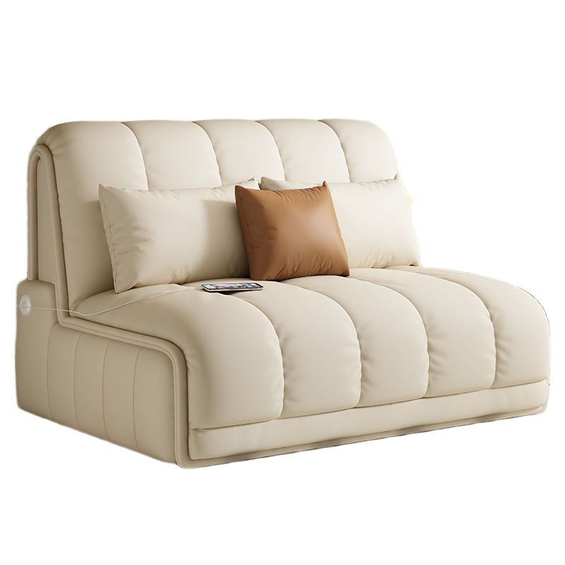 Elegant Foldable Electric Sofa Bed with Remote Control for Small Apartments - New