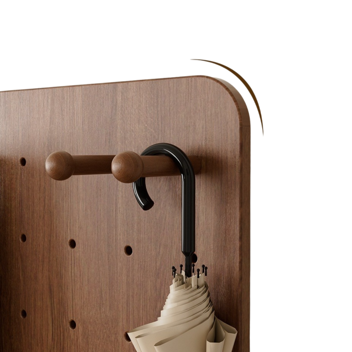 Sliding Hidden Full-Length Mirror – Wall-Mounted Dressing Mirror with Pegboard Cover for Entryway