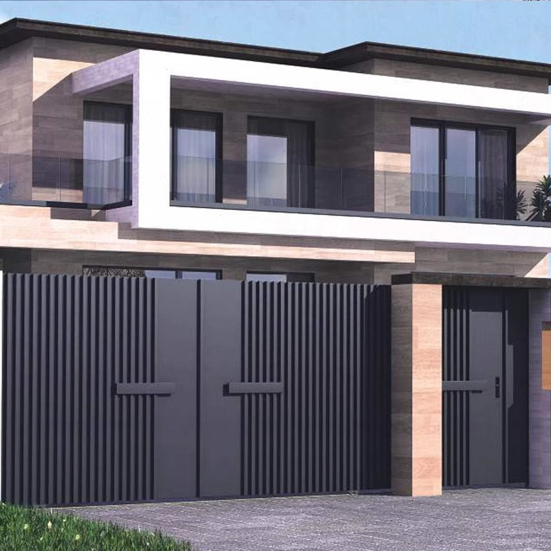 Smart Sliding Aluminum Gate – High-End Villa Courtyard Entry Door