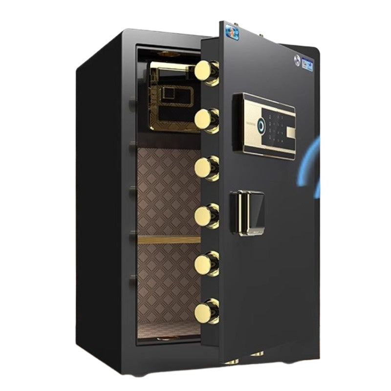 Smart Home & Office Safe - Fingerprint & Code Lock, Full Steel Security Box for Valuables